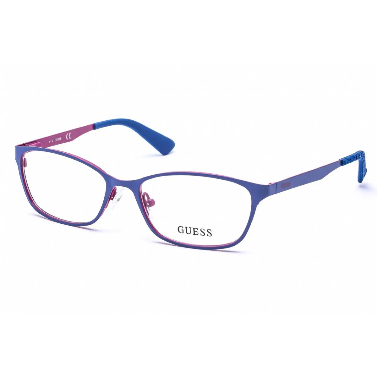 Guess GU2563 091 Rectangle Indigo Eyeglasses 52-16-135