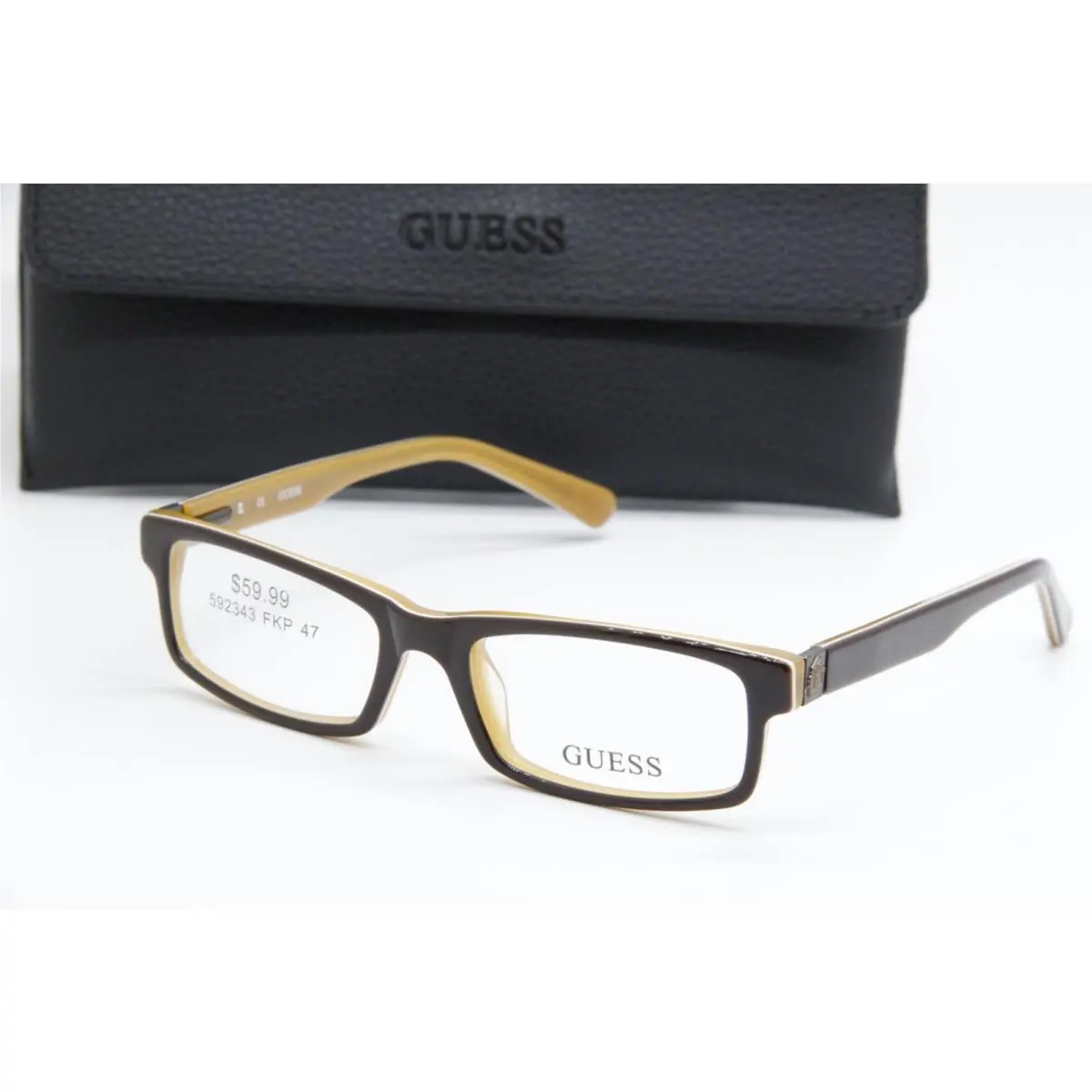 Guess GU 9059 Brn Dark Brown Eyeglasses W/case 47-15