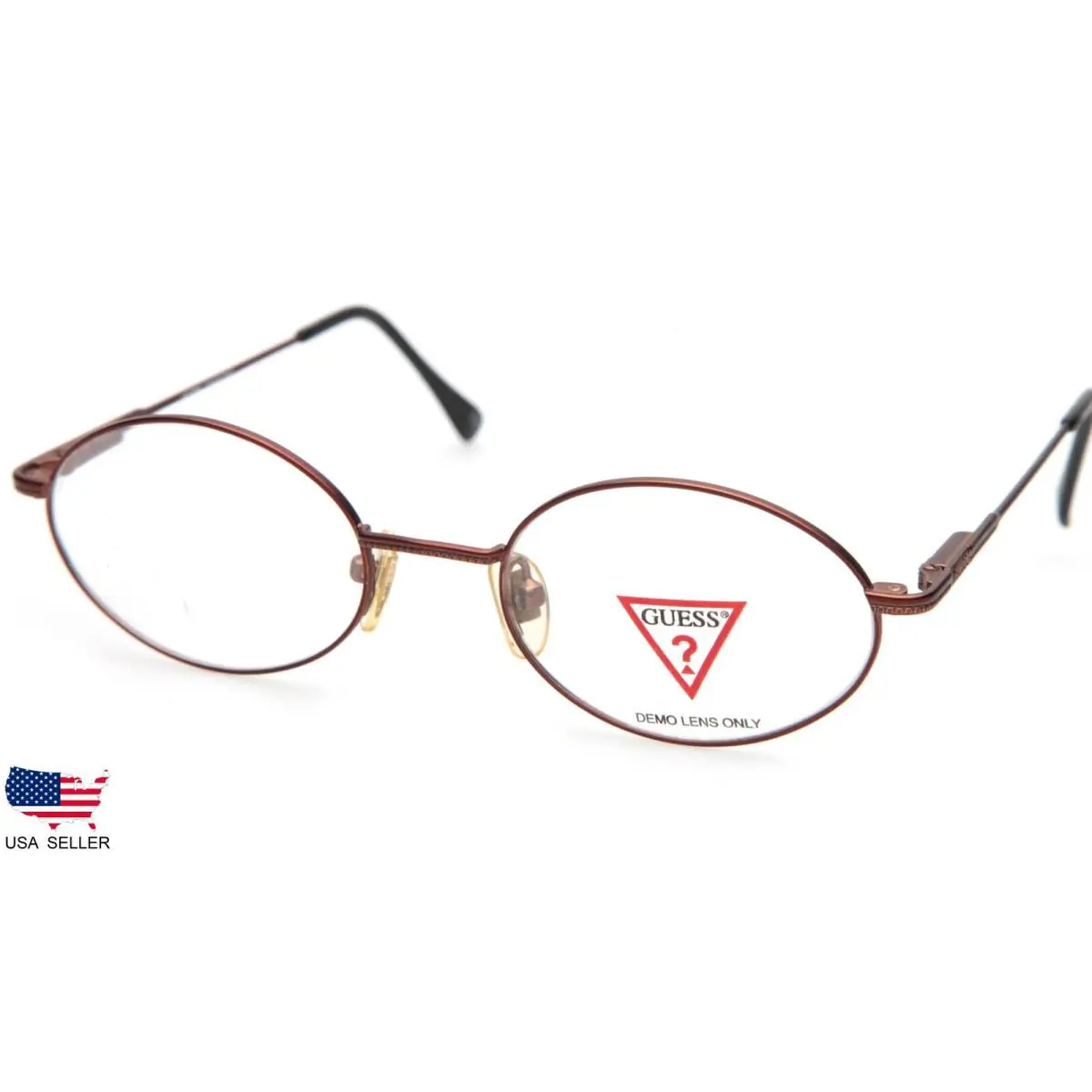 Guess GU 540 Abr Antique Brown Eyeglasses Metal Frame 50-20-135 B36mm Italy