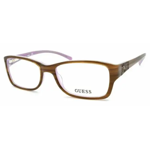 Guess GU2274 Rectangle Amber Horn Eyeglasses