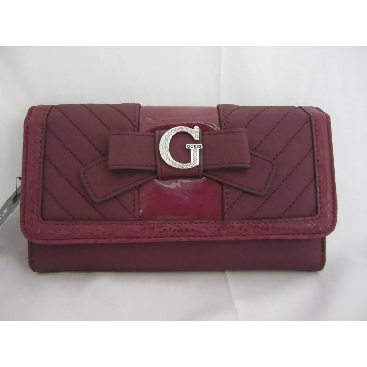Guess Belicia Slg Checkbook Wallet Ruby Style VY357638