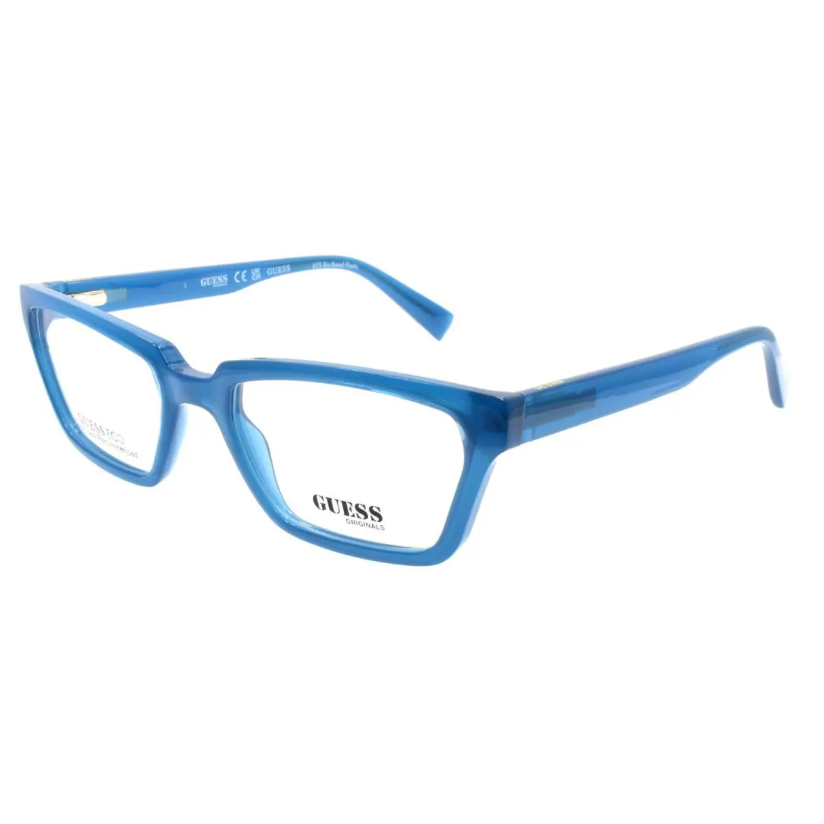 Guess GU8280 090 Eyeglasses Frames 54-19-145 Shiny Blue