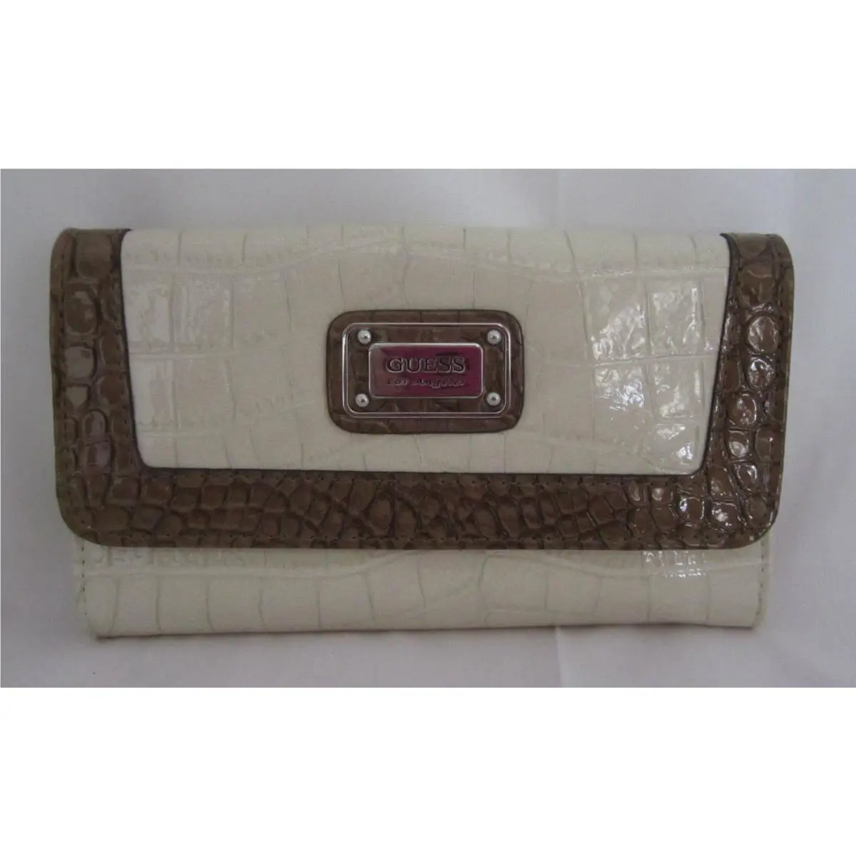 Guess Carla Slg Checkbook Wallet Stone Multi CR380738