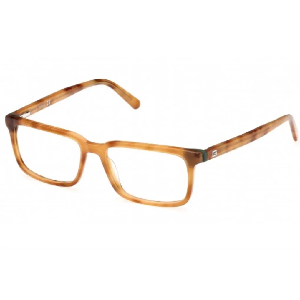 Guess GU50068-053 Blonde Havana Men`s Eyeglasses 52mm 15mm 145mm