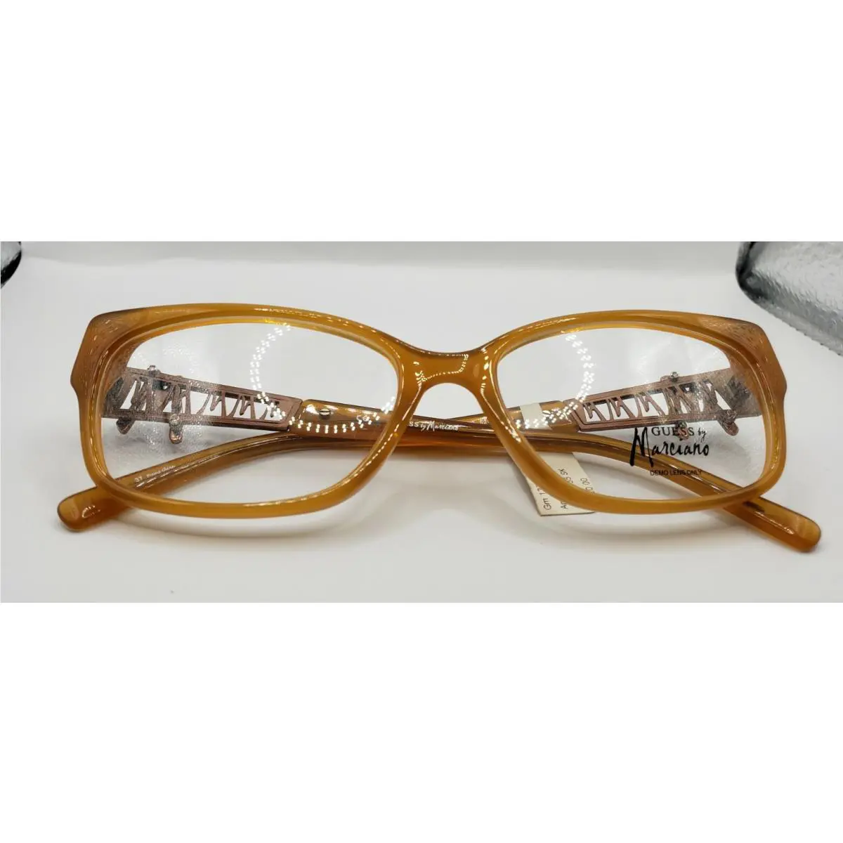 Guess by Marciano Eyeglasses GM137 Amber 52- 16 -135 Frames Only