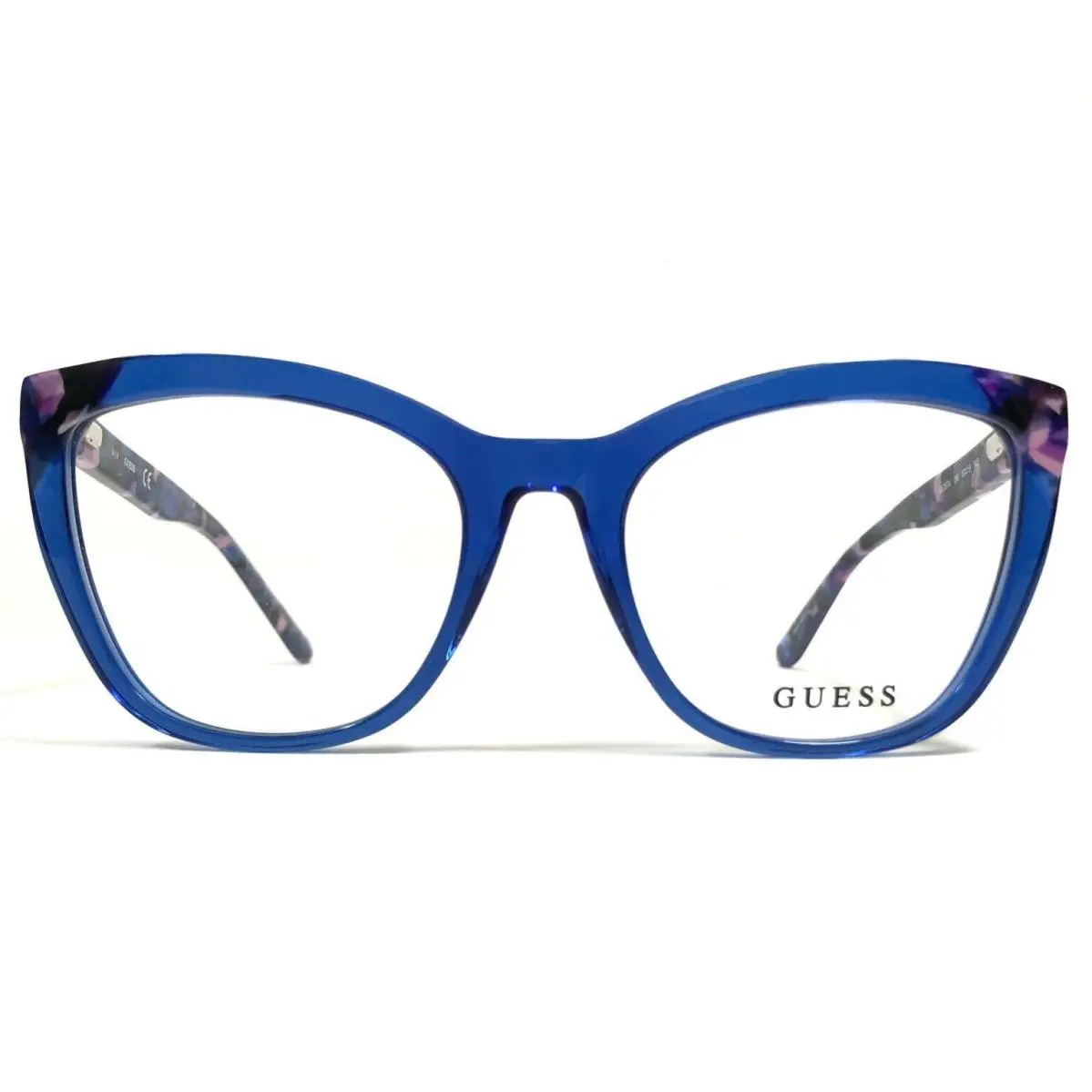 Guess Eyeglasses Frames GU2674 090 Clear Blue Purple Pink Tortoise 53-19-140