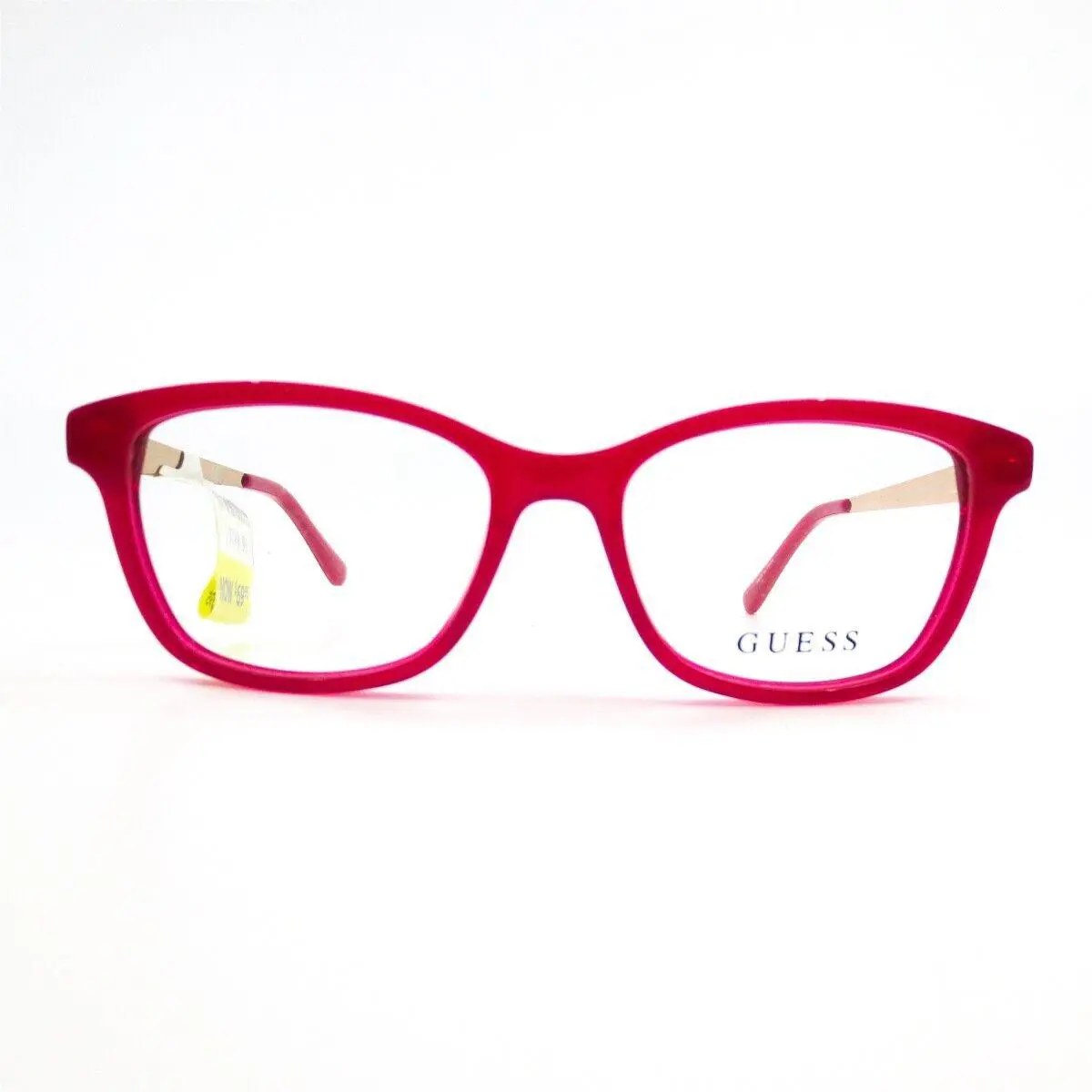 Guess GU9177 074 Pink Square Horn Rim Kids Eyeglasses Frames 47-15-135