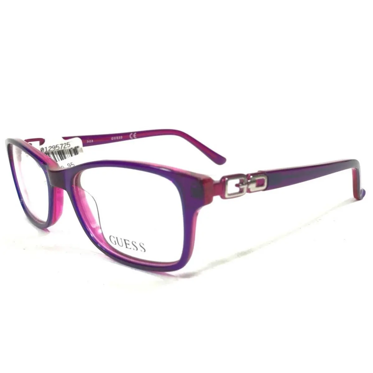 Guess GU9131 083 Kids Eyeglasses Frames Purple Pink Square Full Rim 49-16-135