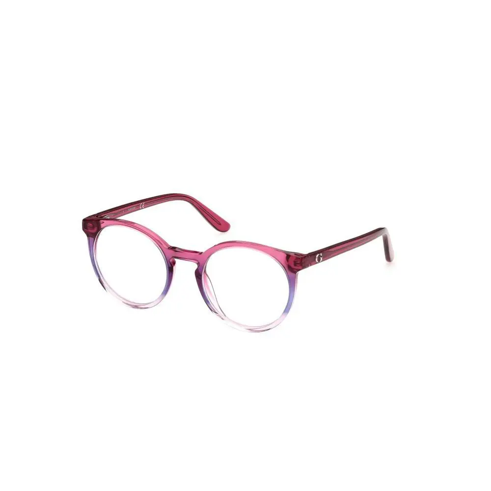 Guess GU9214 074 Pink Ombre Round Plastic Optical Eyeglasses Frame 47-18-135