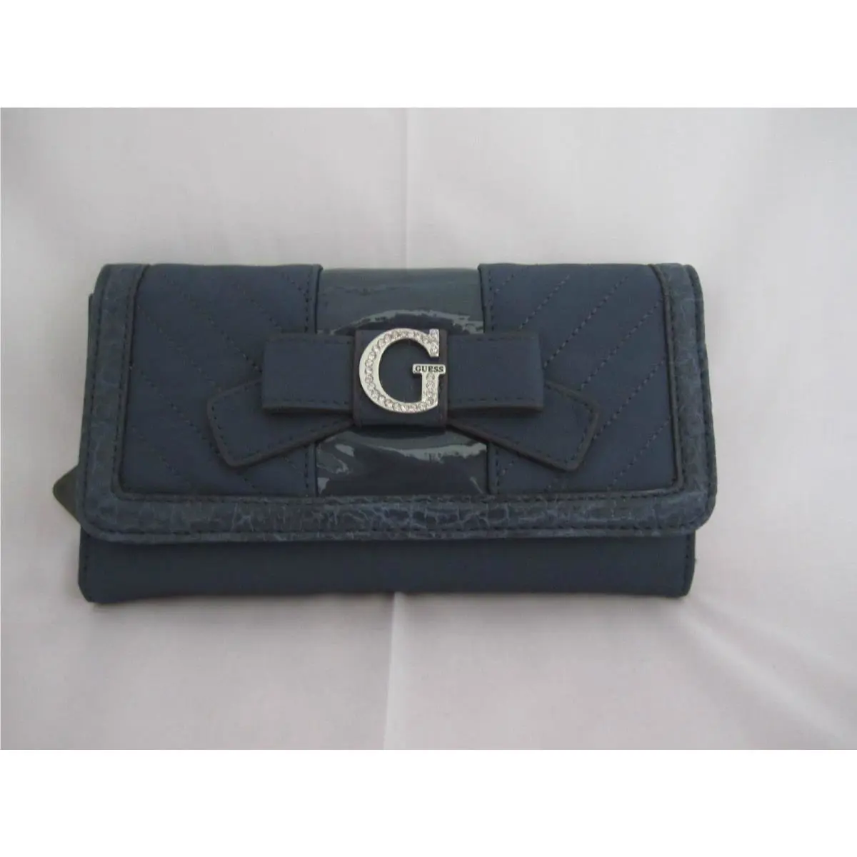 Guess Belicia Slg Checkbook Wallet Blue Style VY357638