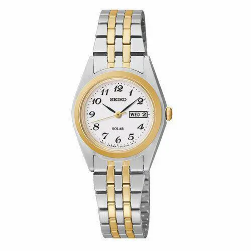 Women`s Quartz Essentials Two Tone Bracelet Strap Watch SUR438 by Seiko
