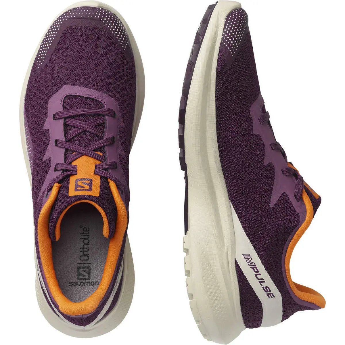 Salomon shoes - Salomon Impulse - Impulse - Purple/orange/White 3