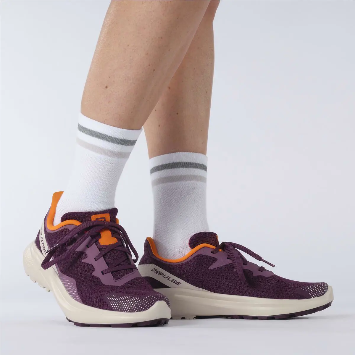 Salomon shoes - Salomon Impulse - Impulse - Purple/orange/White 5