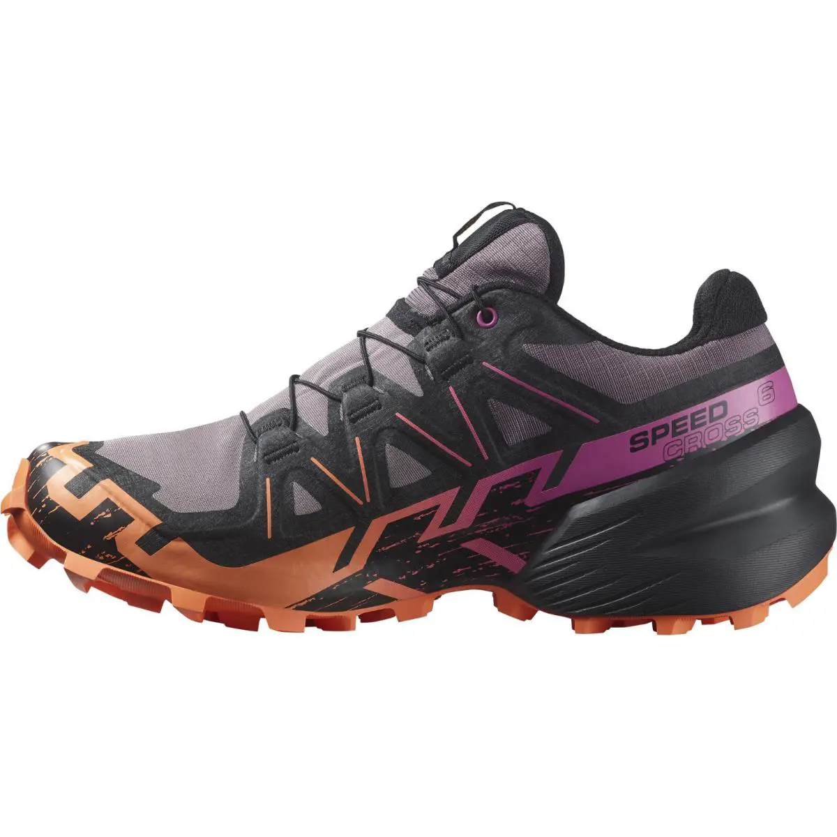 Salomon shoes - Salomon Speedcross 6 - Speedcross - L47465700 - Moonscape/Blk/Bird Of Paradise 2