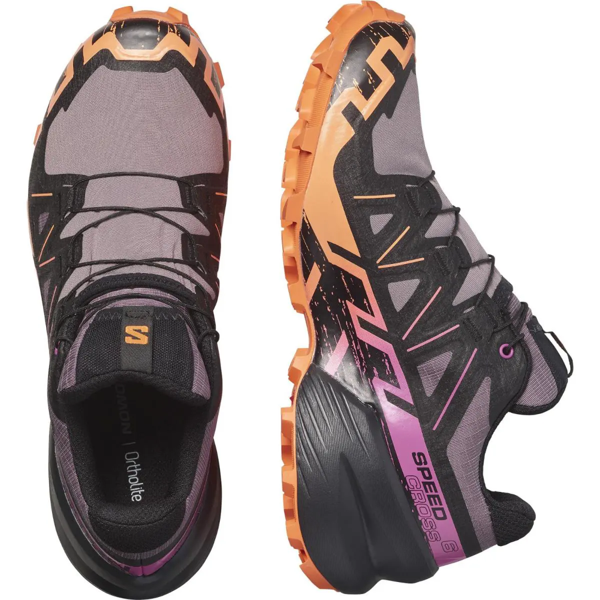 Salomon shoes - Salomon Speedcross 6 - Speedcross - L47465700 - Moonscape/Blk/Bird Of Paradise 3