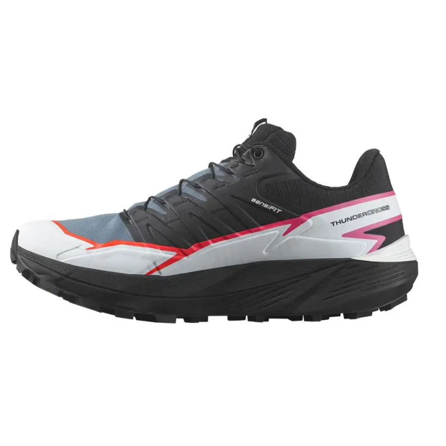 Salomon shoes - Salomon Thundercross - Thundercross - L47382300 - Black / Bering Sea / Pink Glo 3
