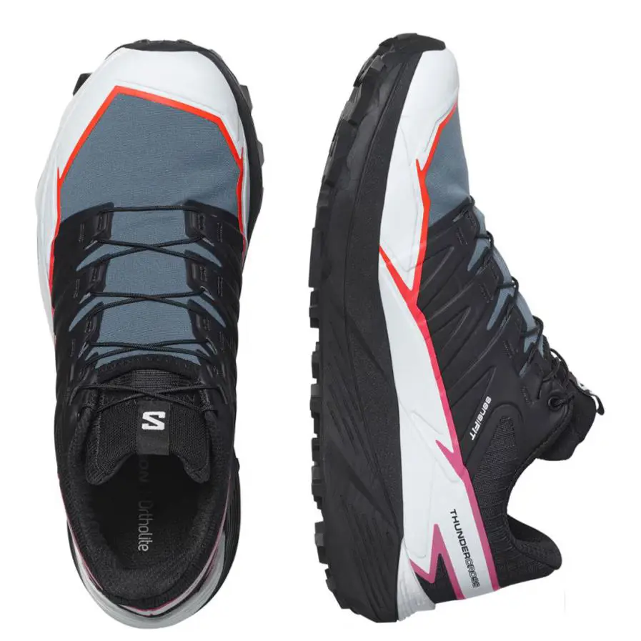 Salomon shoes - Salomon Thundercross - Thundercross - L47382300 - Black / Bering Sea / Pink Glo 7