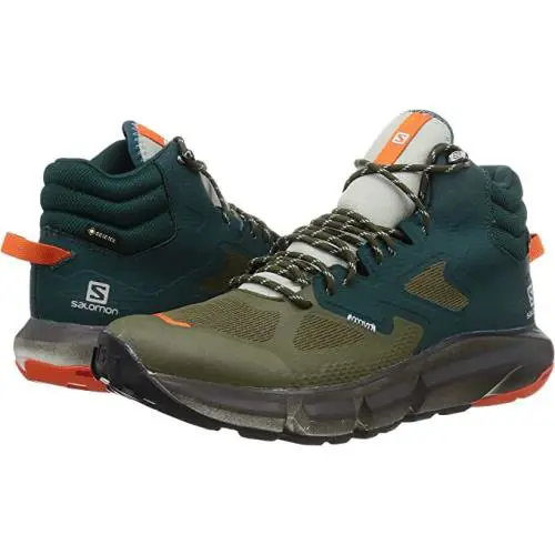 Salomon shoes - ‎Predict Hike Mid Gtx - Hike Mid Gtx - Ponderosa Pine/Olive Night/Red Orange 3