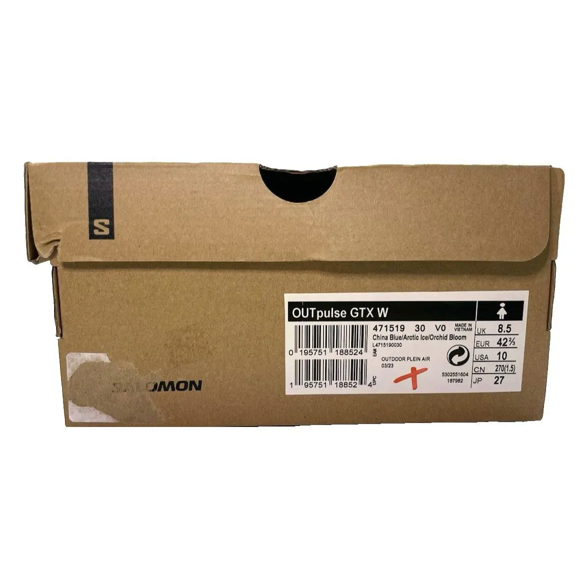 Salomon shoes - Salomon Outpulse - Outpulse - 471524 - Manufacturer: Arctic Ice India Ink Orchid 7