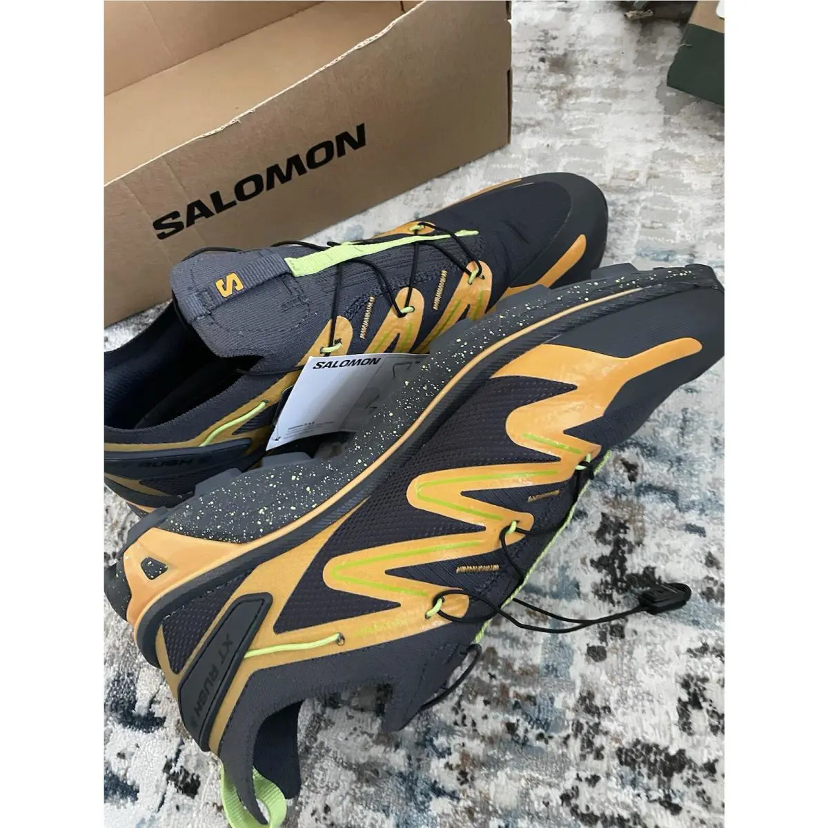 Salomon shoes - Salomon XT Rush 2 - Rush - 473143 - Ebony/blazing Orange/bright Lime Green (UPC: 0195751260343) 3