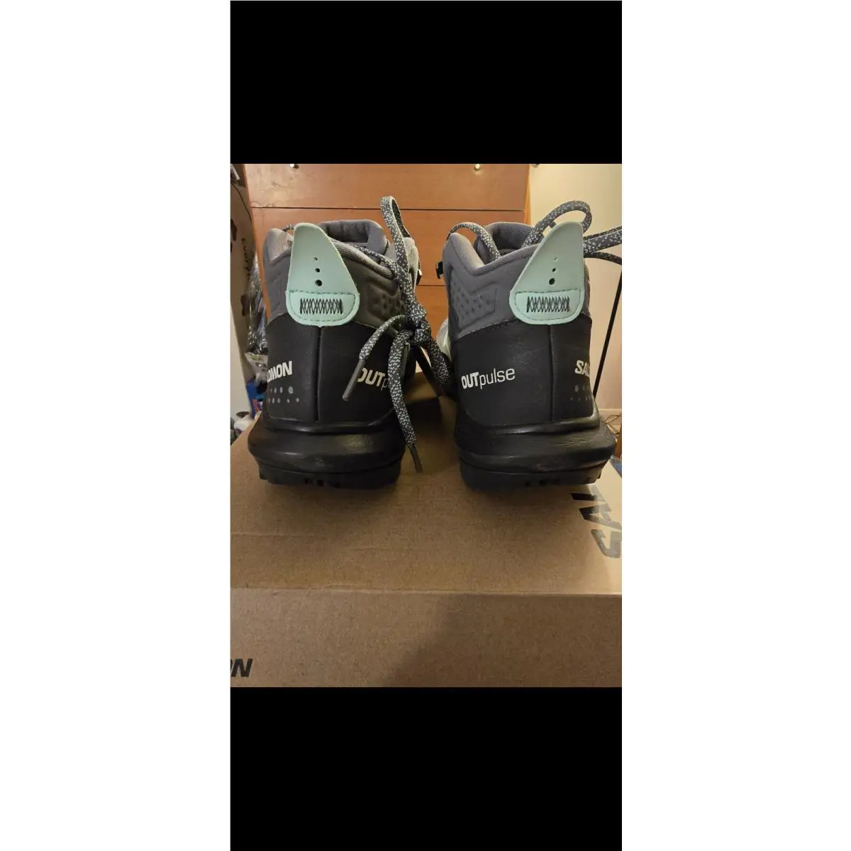 Salomon shoes - OUTpulse - OUTpulse - 470672 - Ebony/Quiet Shade 10
