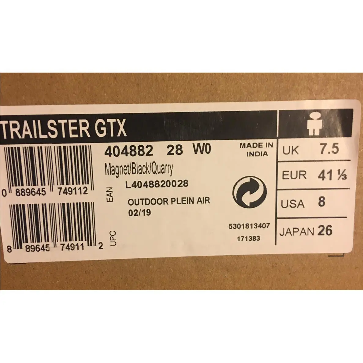 Salomon shoes - Trailster 404877 - Trailster - 404882 - Black / Grey, Manufacturer: Black / grey (UPC: 0889645749099) 5