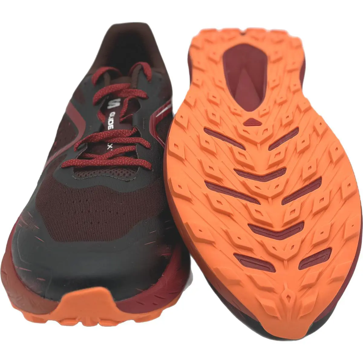 Salomon shoes - Salomon Glide Max - Glide Max - L47317300 - Bitter Chocolate/Red Dahlia/Shocking Orange (UPC: 0195751419406) 2
