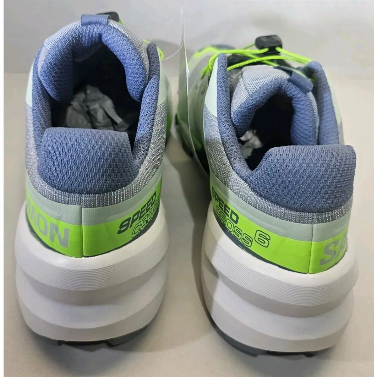 Salomon shoes - Salomon Speedcross 6 - Speedcross - Sneaker - Quarry/Green Gecko/Flint Stone 9