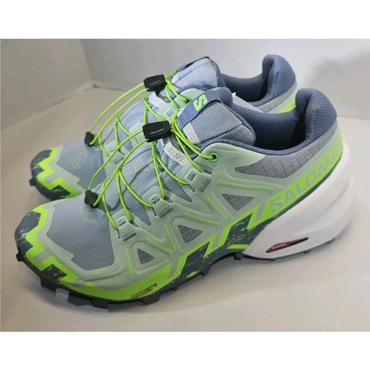 Salomon shoes - Salomon Speedcross 6 - Speedcross - Sneaker - Quarry/Green Gecko/Flint Stone 2
