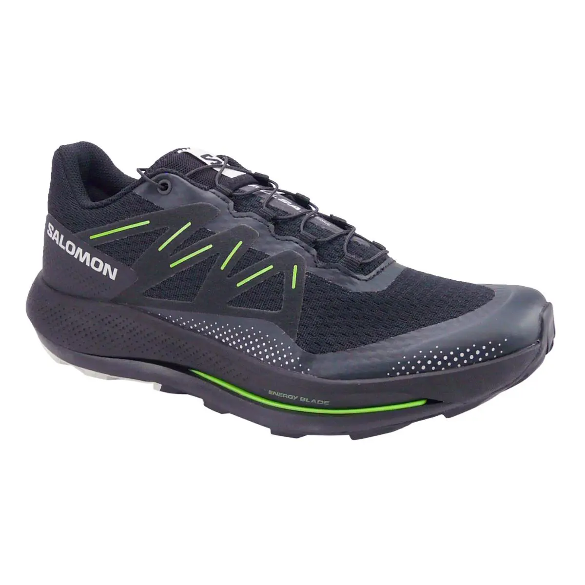 Salomon Pulsar Trail Men`s Black/black/gecko Green US 9.5 - Multi
