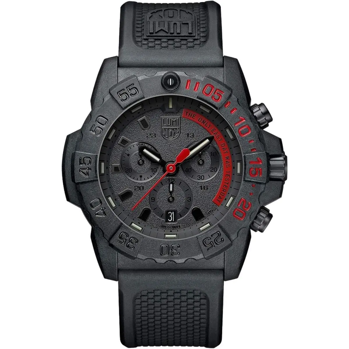 XS.3581.EY Men`s Navy Seal Military Dive Watch Black/red by Luminox
