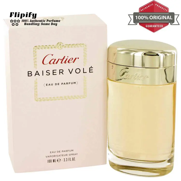 Baiser Vole Perfume  3.4 oz 100 ML 1.7 1 oz 50 30 ML Edp Spray For Women 3.4 oz EDP Spray by Cartier