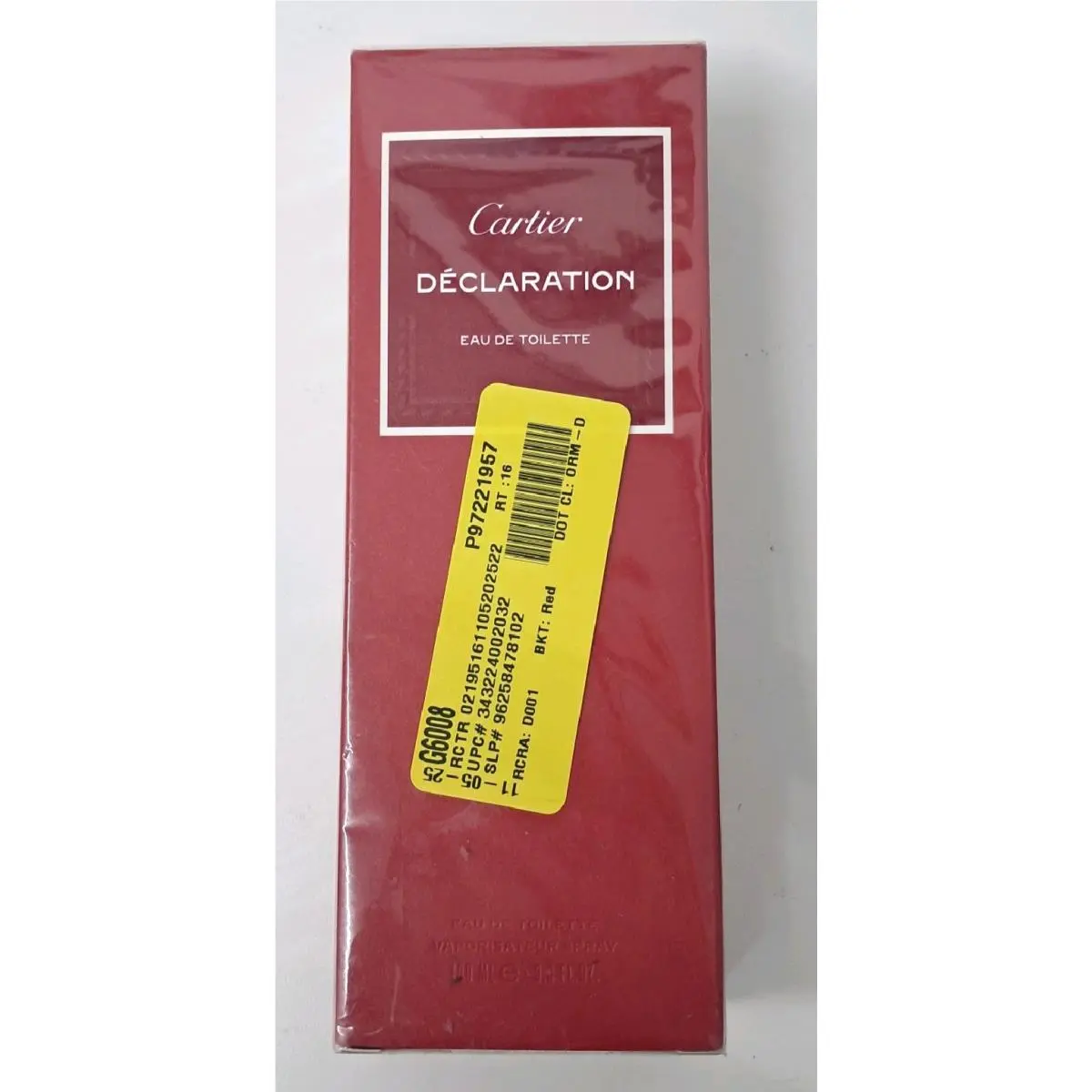Cartier Declaration Eau De Toilette Spray For Men 3.3OZ