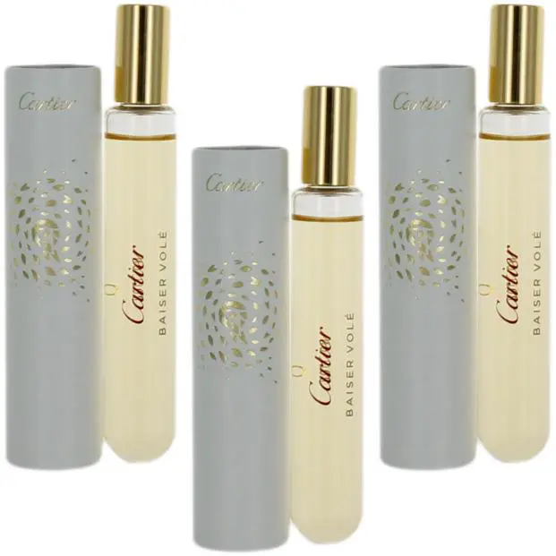 Baiser Vole By  For Women Combo Pack: Mini Edp Perfume 1.5 3x0.5 Bottles by Cartier