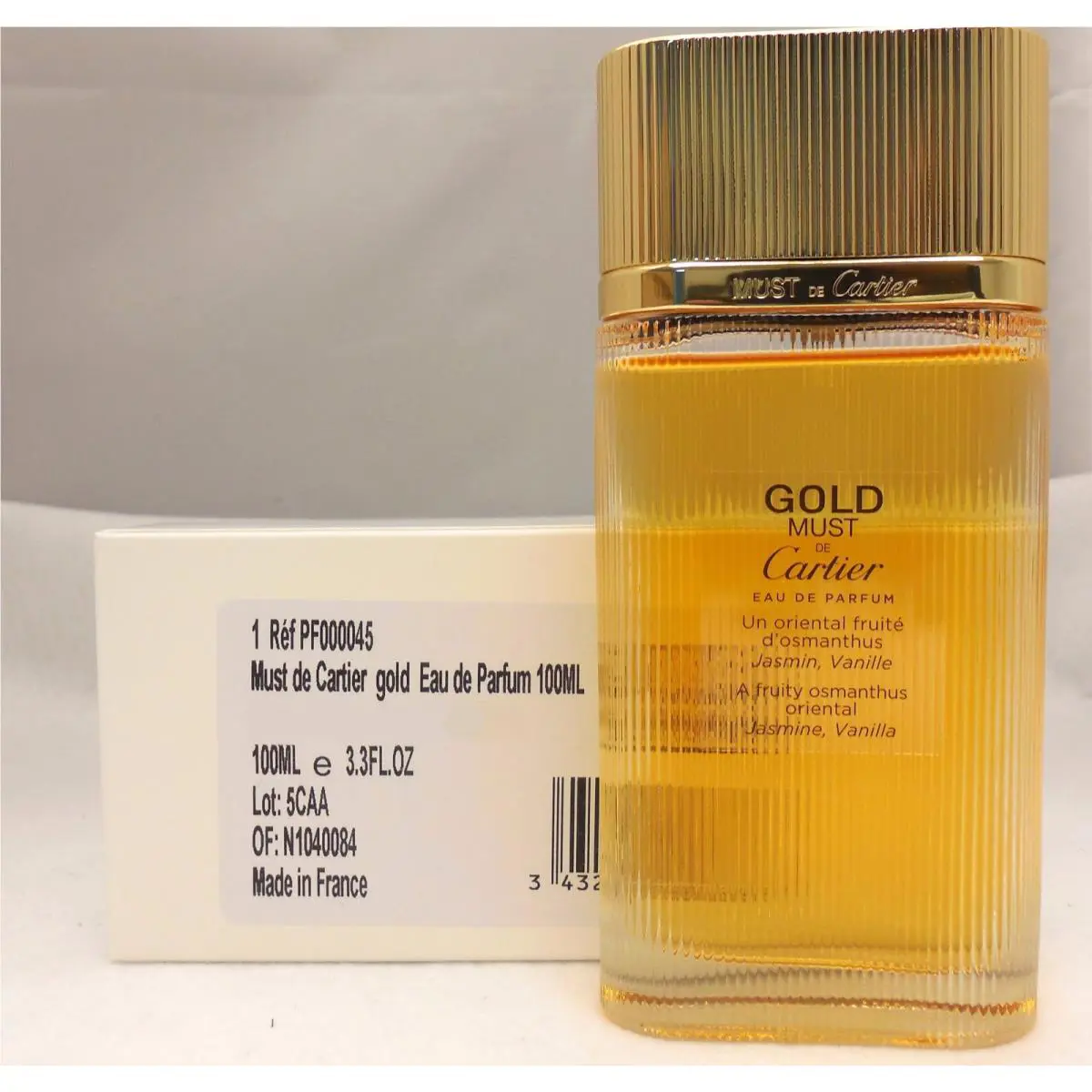 Must DE Cartier Gold BY Cartier Eau DE Parfum Spray 100 ML/3.3 Fl.oz. T
