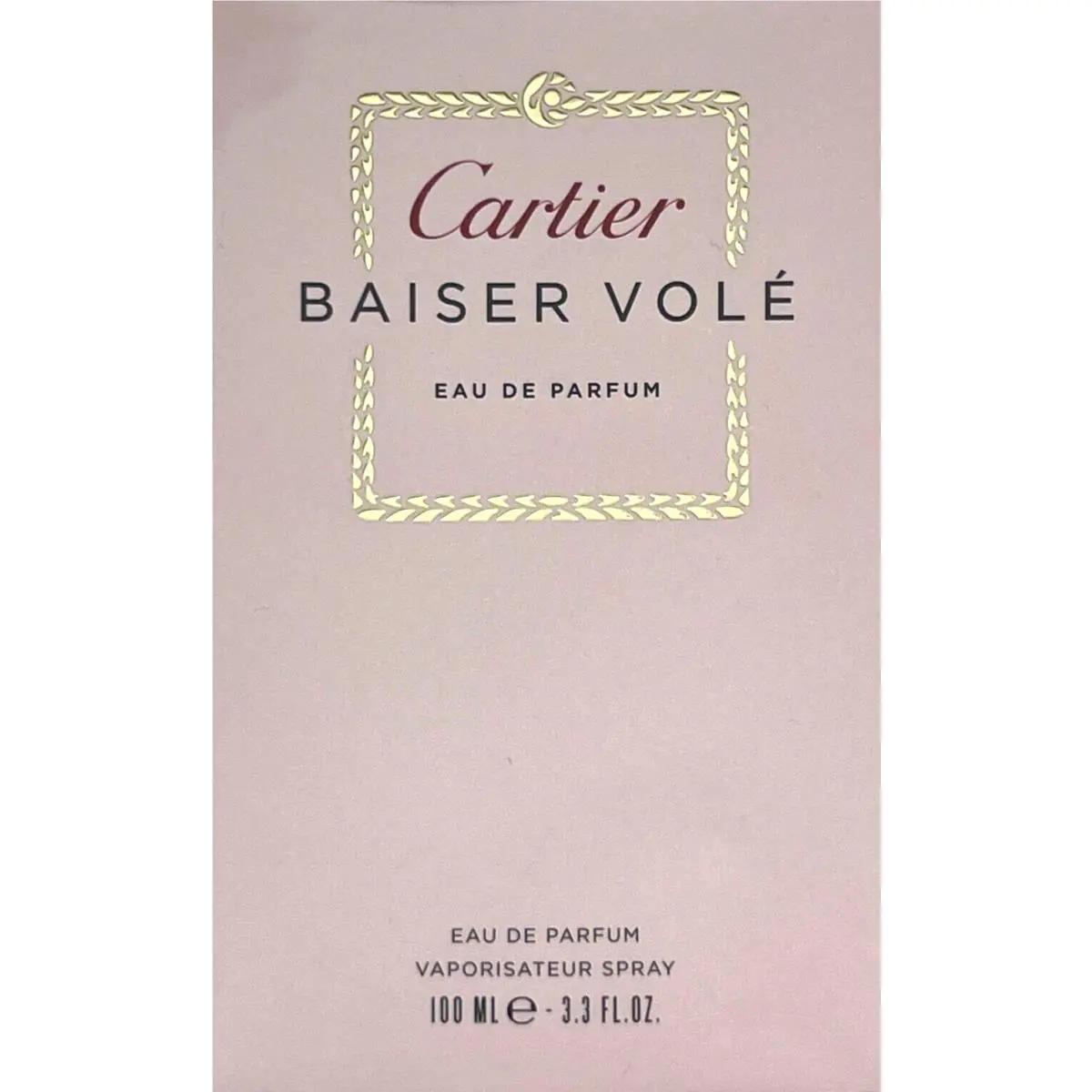 Cartier Baiser Vole Eau DE Parfum Spray For Women 3.3 Oz / 100 ml
