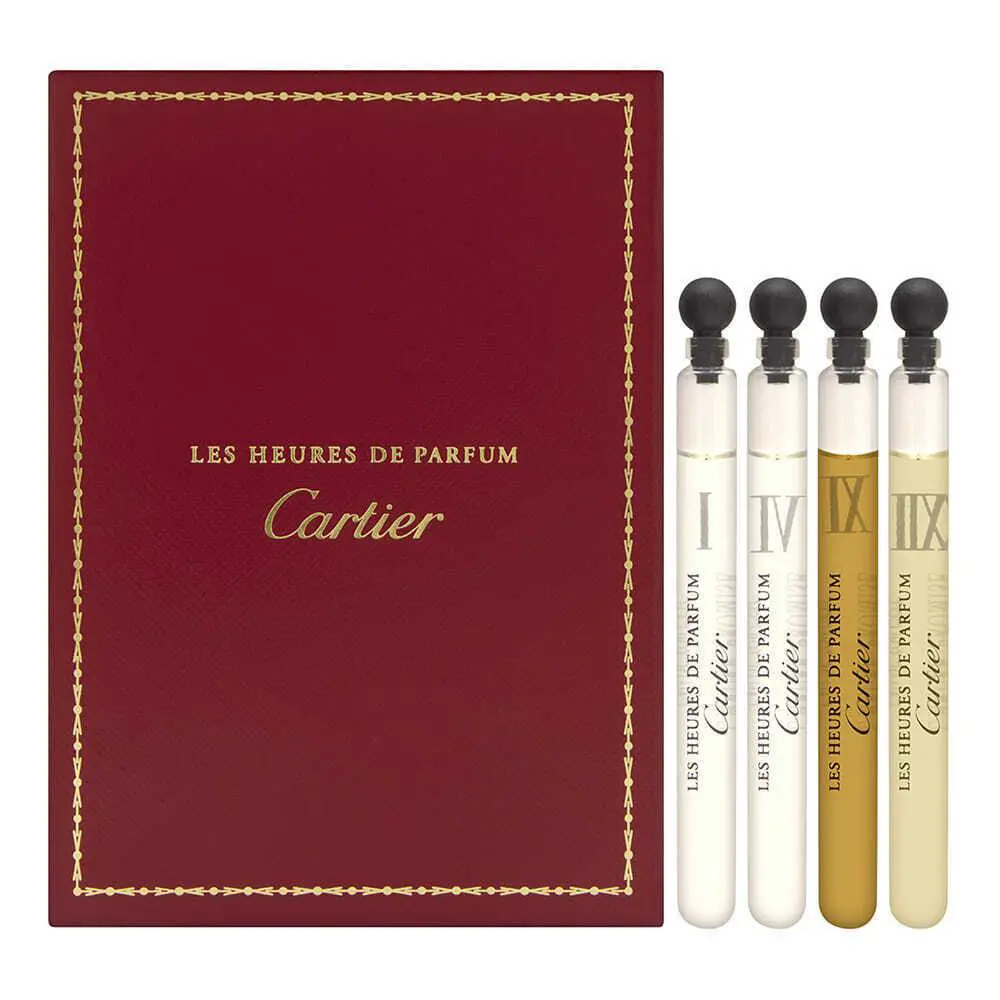 Les Heures De Parfum  For Unisex 4 Piece Mini Set by Cartier