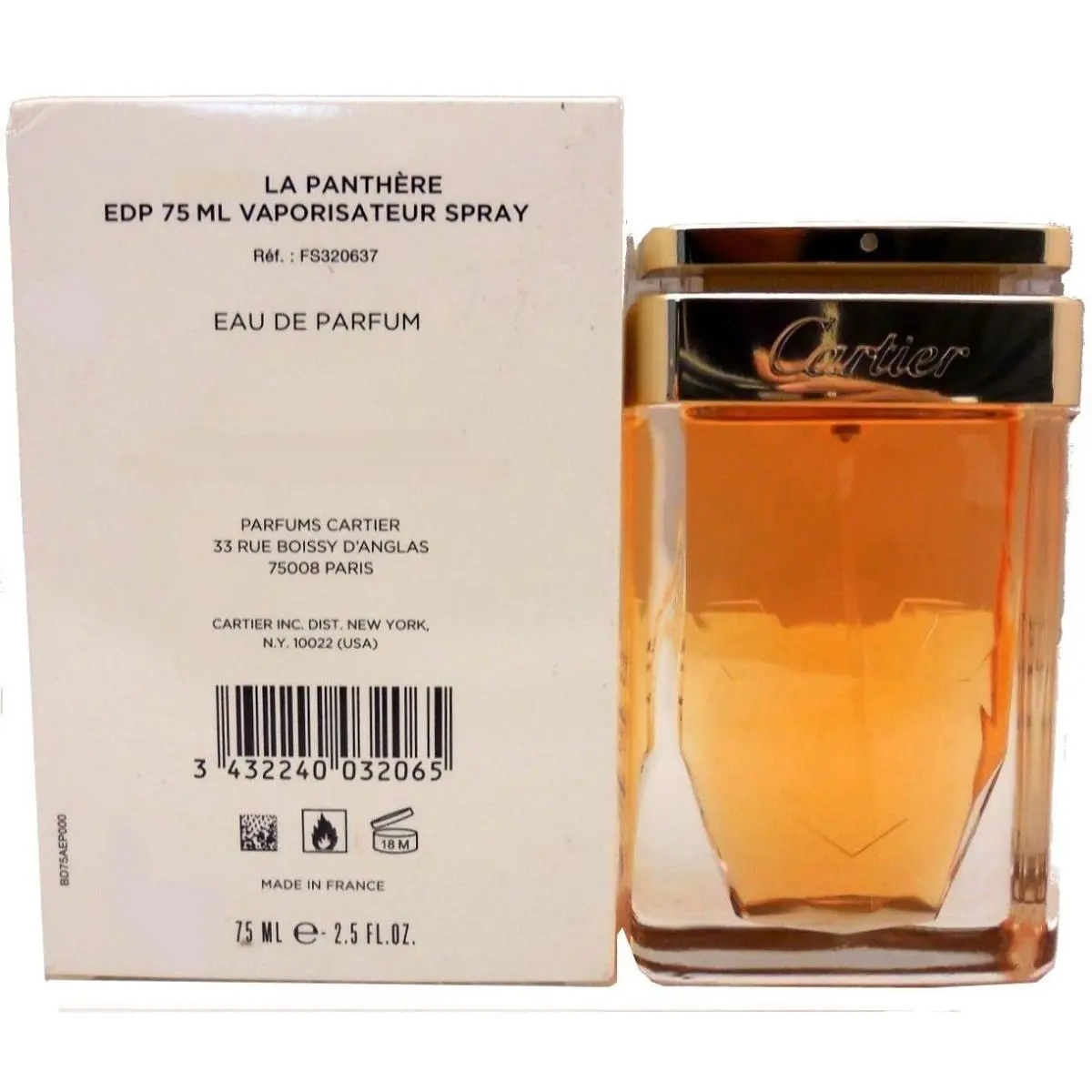 LA Panthere Eau DE Parfum Spray 75 ML/2.5 Fl.oz. T by Cartier