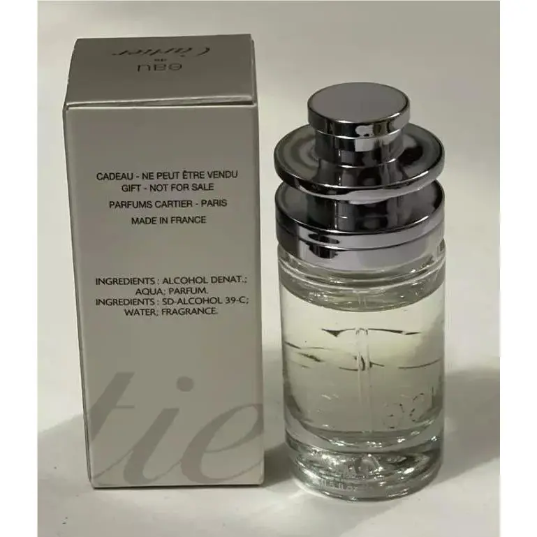 Vintage Eau de Cartier Toilette 0.5 oz 15 ml Miniature Refillable Natural Spray