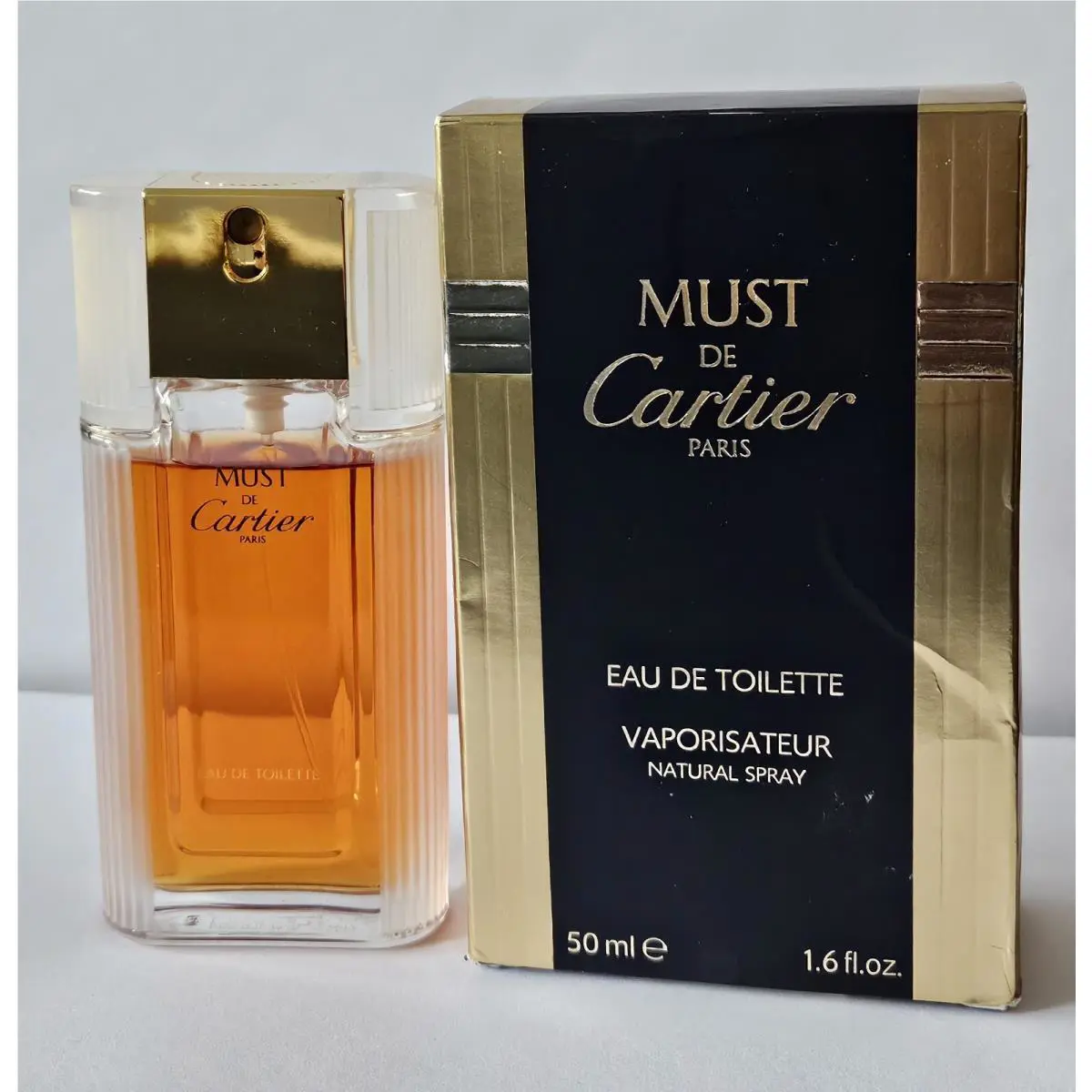Must de Cartier Eau De Toilette Edt Spray 1.6 oz 50 ml For Women