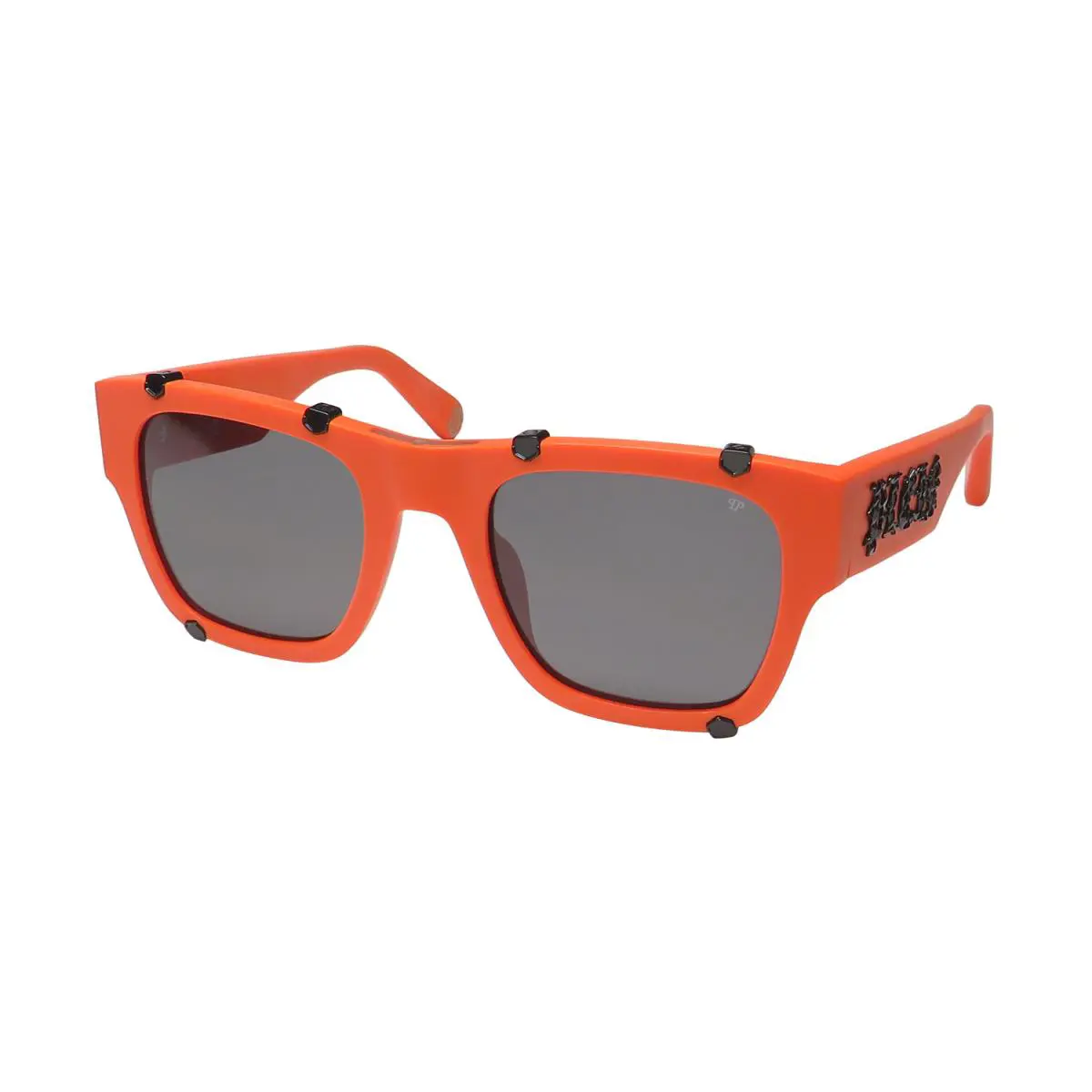 Philipp Plein SPP042W Plein Icon Sunglasses Signature Logo ON Temples