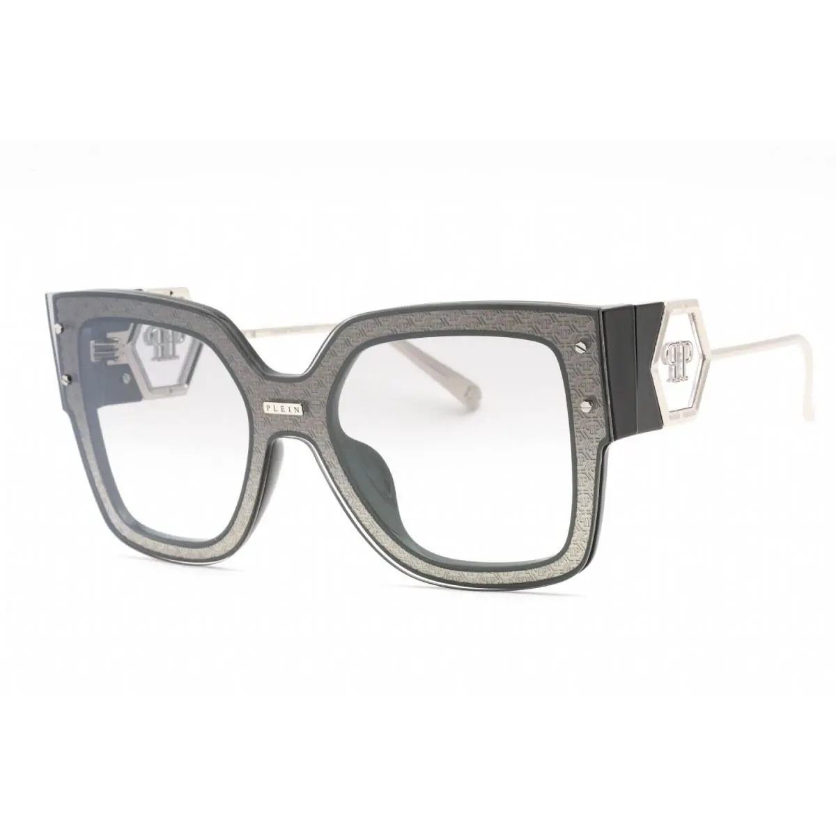 SPP041M Z42X Sunglasses Beige Brown Frame Gold Mirror Lenses 99mm by Philipp Plein