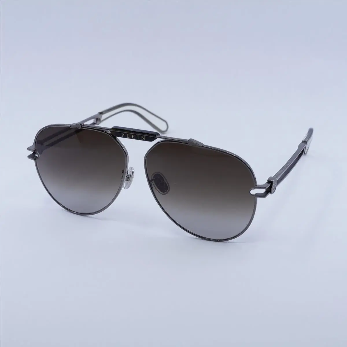 Philipp Plein SPP048M 0584 Gunmetal/brown Gradient 62-12-145 Sunglasses