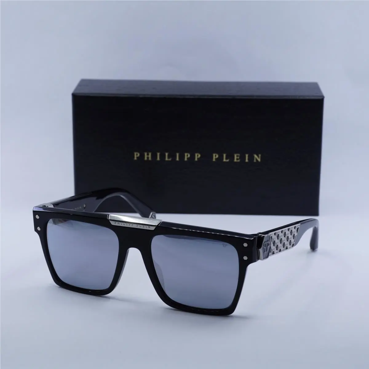 Philipp Plein SPP080 700G Black/gold Mirror 55-18-145 Sunglasses