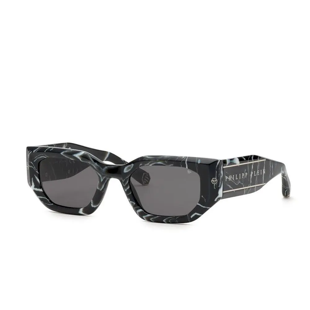 Philipp Plein SPP066M 0Z21 Marbled Black/grey Sunglasses 51-21-135