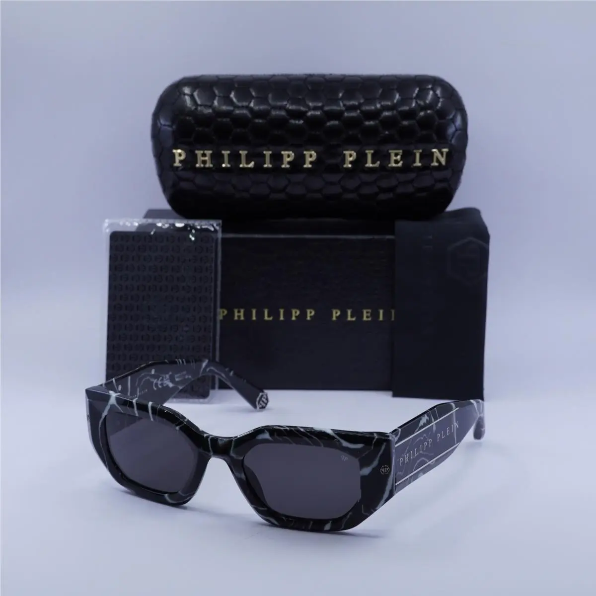 Philipp Plein SPP066M 0Z21 Marbled Black/grey 51-21-135 Sunglasses
