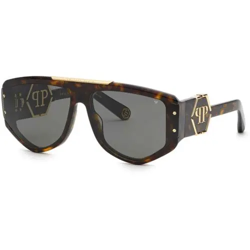 Philipp Plein SPP093M Dark Havana Dark Havana -0722 0722 Sunglasses
