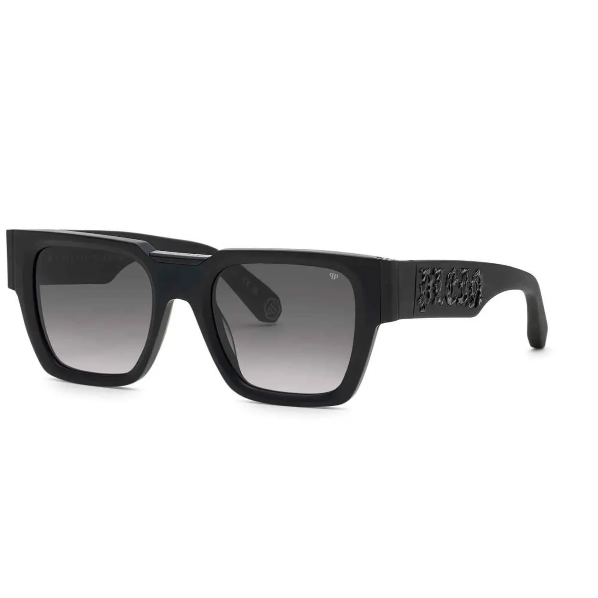Philipp Plein Spp 095 M Sandblasted Black Black-0703 0703 Size 52 Sunglasses
