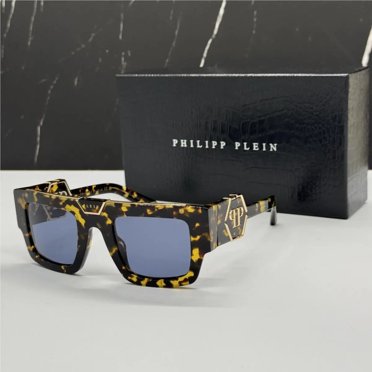 SPP092M 0781 Philipp Plein Gloom Havana Men Sunglasses