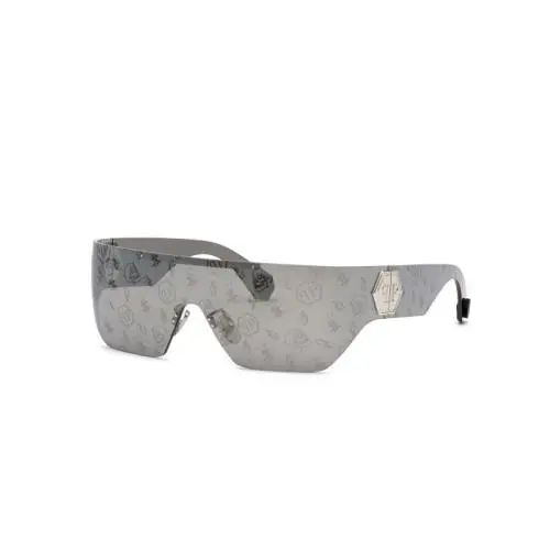 SPP029M 579L Sunglasses Frame Shiny Palladium Lenses 99mm by Philipp Plein